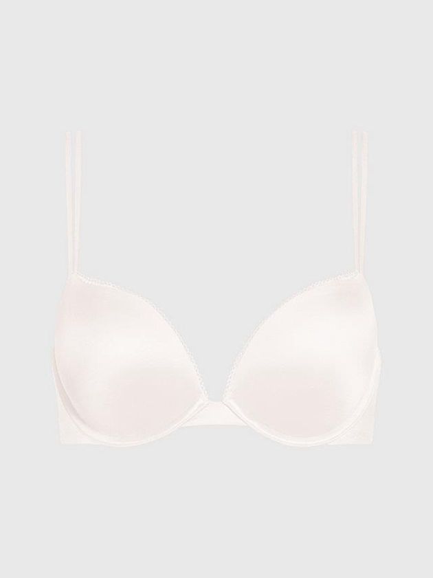 Calvin Klein USA Plunge Push-Up - Liquid Touch Womens Bra Pink 1245076-KY